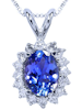 Tanzanite Diamond Pendant
