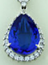 Tanzanite White Gold Pendant